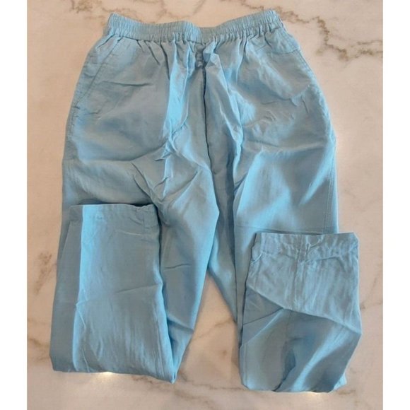 VTG 100% Silk East West Women's Small Track Suit Windbreaker Jacket Pants - Picture 3 of 12